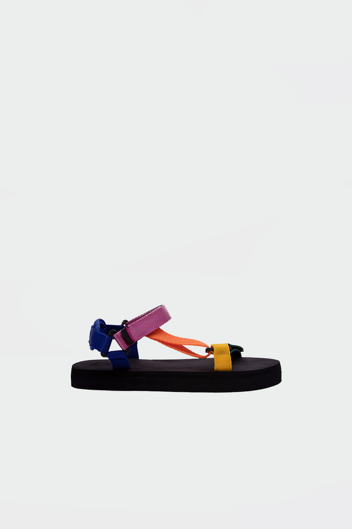 Mirabelle Eva Taban Bantlı Renkli Kadın Sandalet