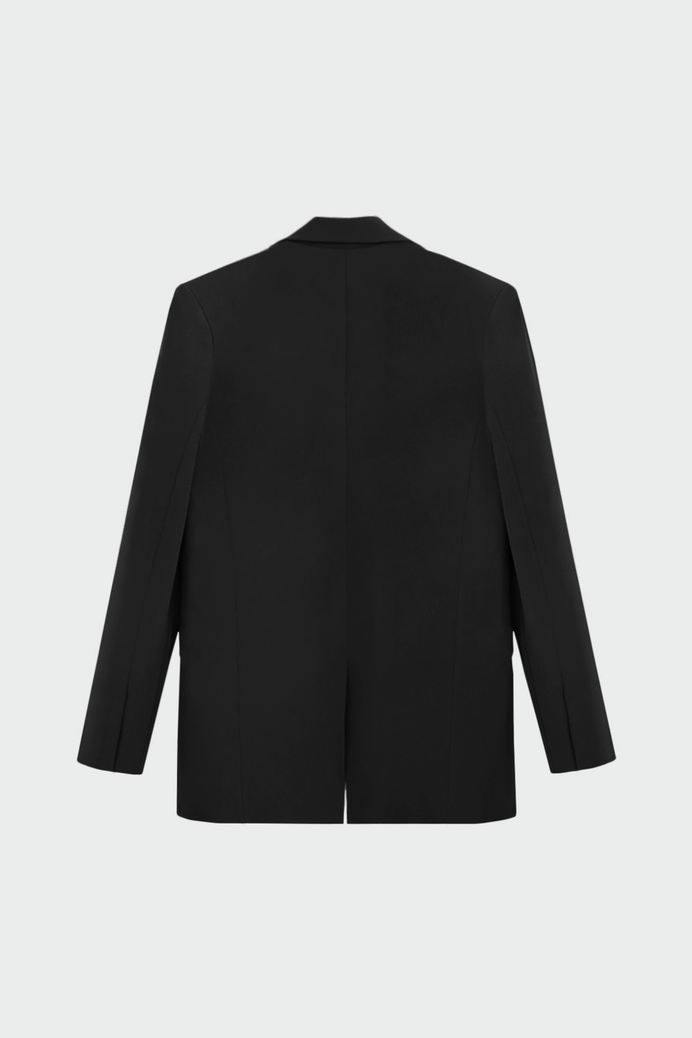 Oversize Tek Düğmeli Blazer Siyah Kadın Ceket