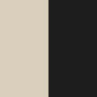Çift Renkli Tırtıklı Tabanlı Siyah-Bej Kadın Çizme
