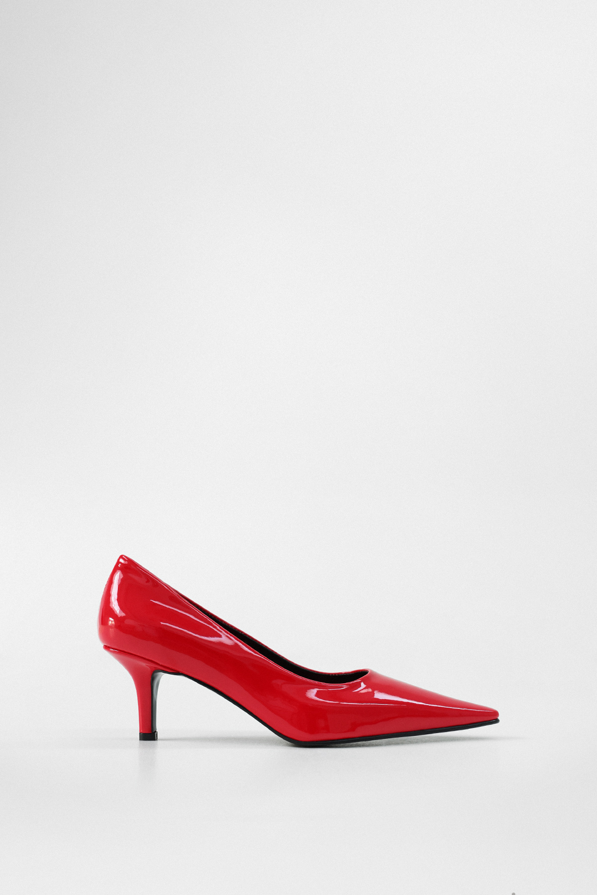Stiletto Kırmızı Rugan Kadın Topuklu