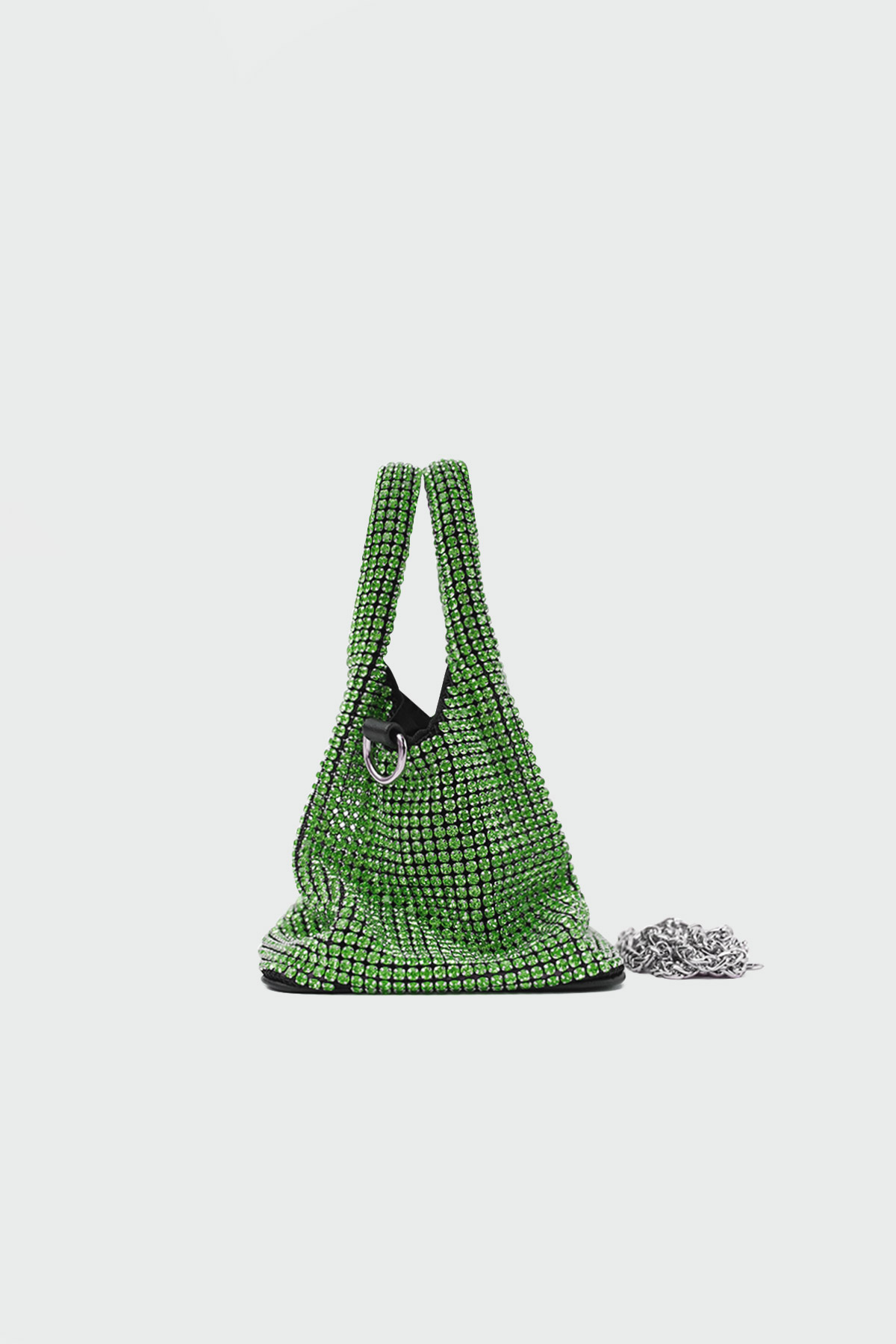 Taşlı Yeşil Kadın Çanta