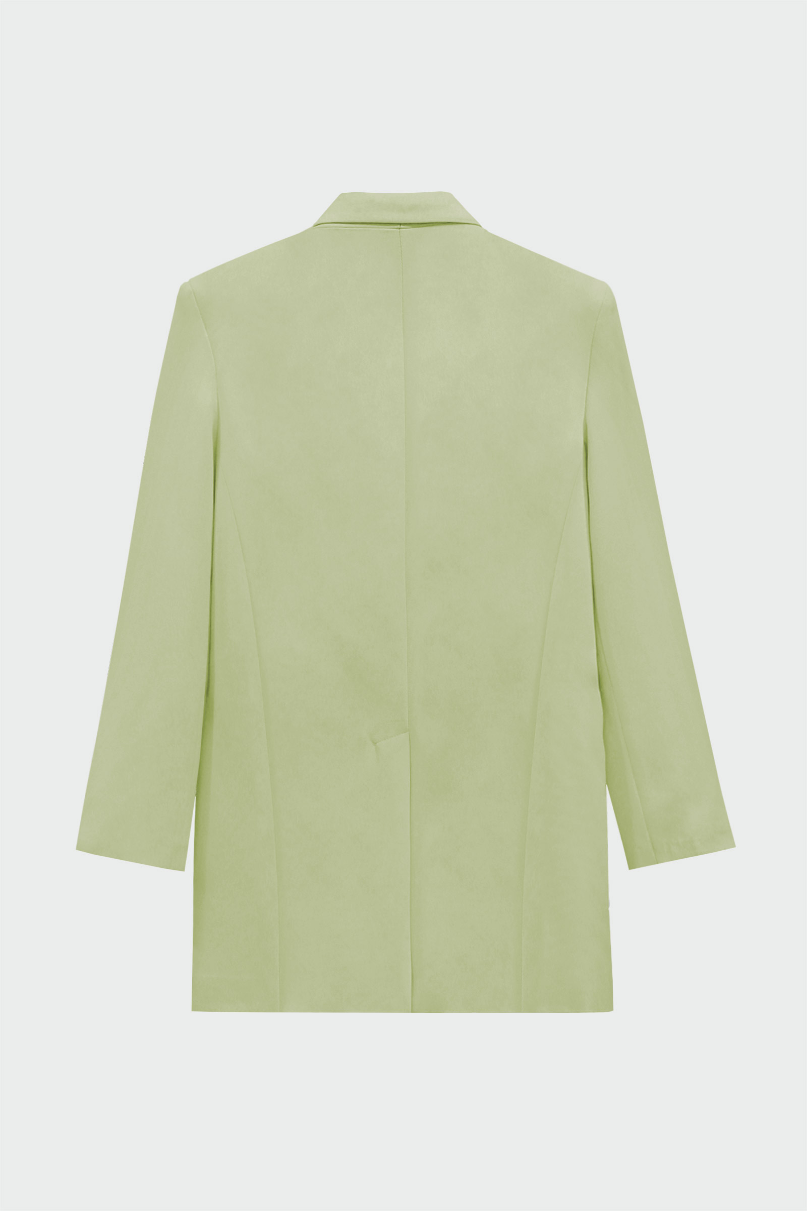 Vatkalı Çok Düğmeli Fıstık Yeşili Kadın Ceket